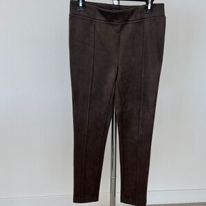 Andrew Marc Ladies' Faux Suede Pull On Pant, Tan, Small